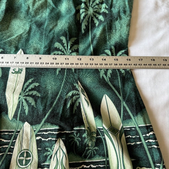 Royal Creations Sleeveless Tropical Vacation Dress Green XL Beach‎ Surfer Resort - Picture 9 of 13
